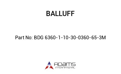 BDG 6360-1-10-30-0360-65-3M									
