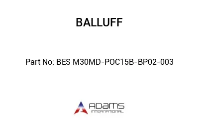 BES M30MD-POC15B-BP02-003