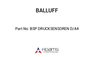 BSP DRUCKSENSOREN D/A4									